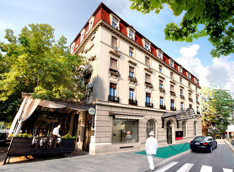 Hotel Manjez Centar Belgrad Exterior foto